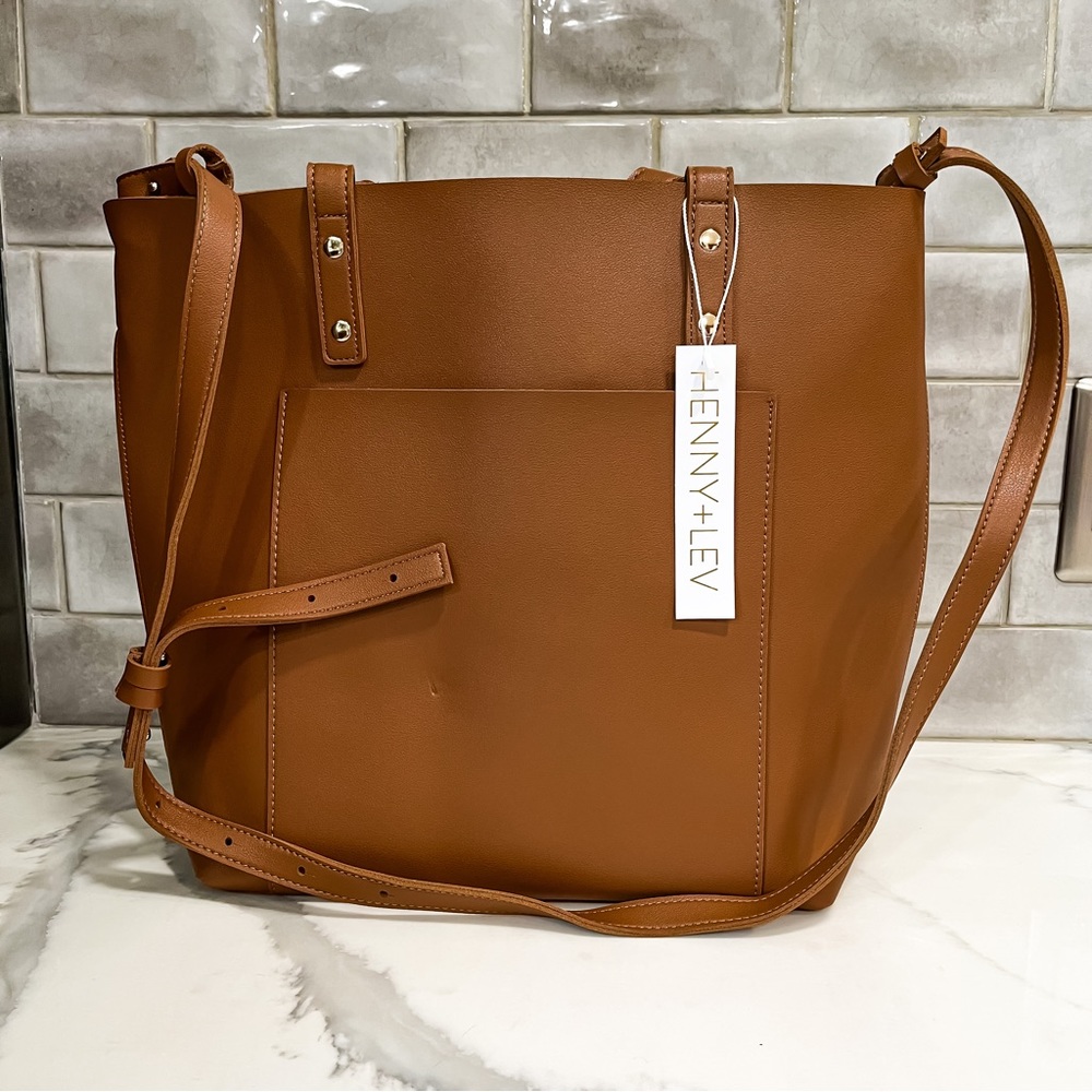 NWT Henny + Lev 2-in-1 Everyday Tote - Camel